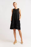 Vespa Linen Dress In Black