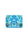 Small Canvas Clutch- Amazon Azure