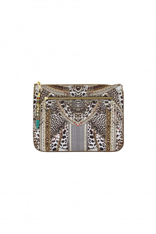 Small Canvas Clutch- Animal Instinct