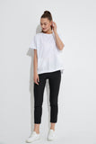 Spliced Pocket Tee- White