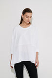 Ava 3/4 Top- White