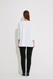 Woven Pleat Top- White