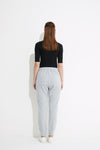 Drawcord Lounge Pant- Grey Marle