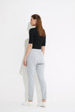 Drawcord Lounge Pant- Grey Marle