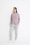 Embossed Sweat- Lilac