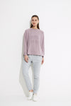 Embossed Sweat- Lilac