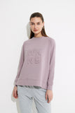 Embossed Sweat- Lilac