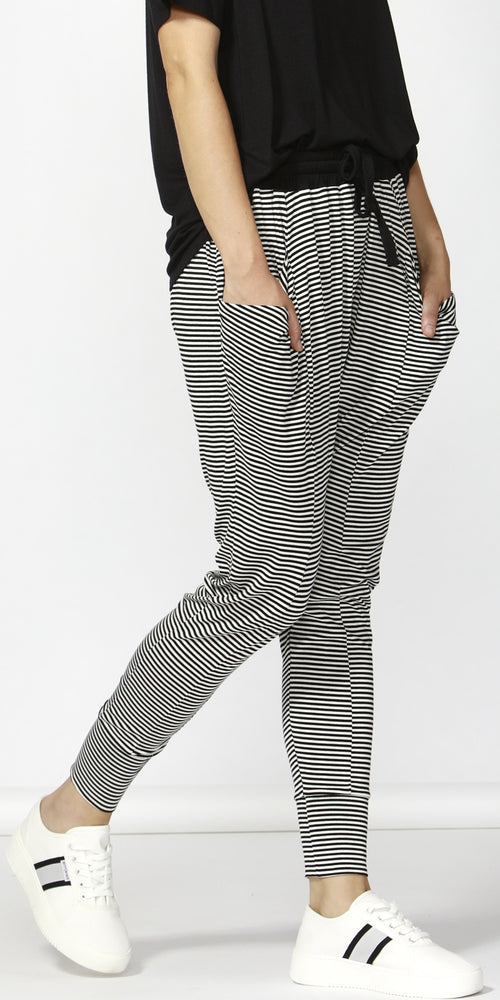 Barcelona Pant- Black/White