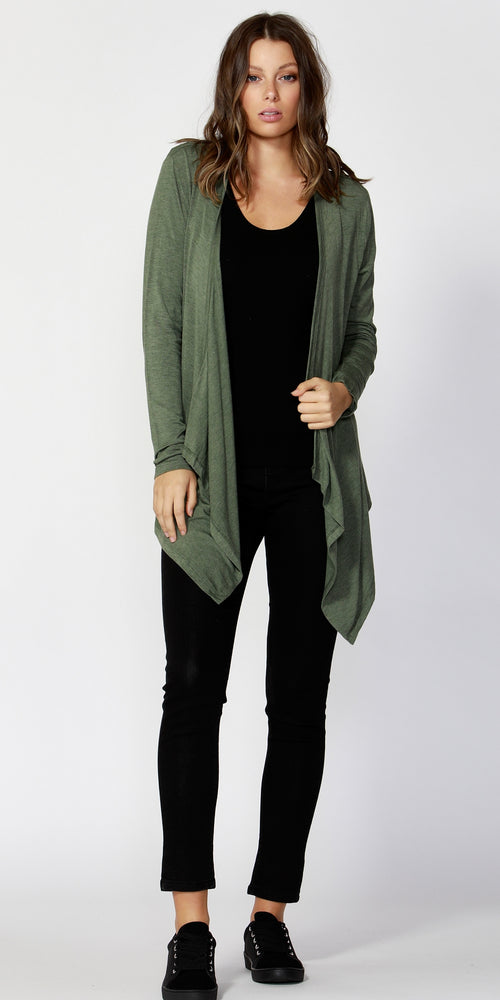 Melbourne Cardigan- Sage Marle