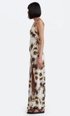 Bloom Linen Maxi Dress- Ivory Print