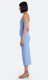 Karina Strapless Midi Dress- Powder Blue