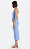 Karina Strapless Midi Dress- Powder Blue