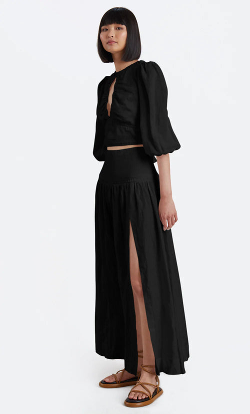 Josephine Maxi Skirt- Black