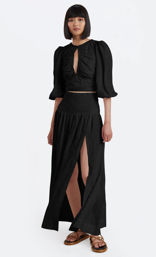 Josephine Maxi Skirt- Black