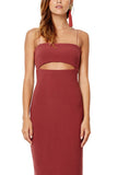 Lady Allure Split Dress- Blusher