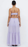 Alexandra Tie Maxi Dress- Lilac