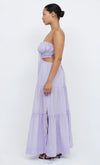 Alexandra Tie Maxi Dress- Lilac