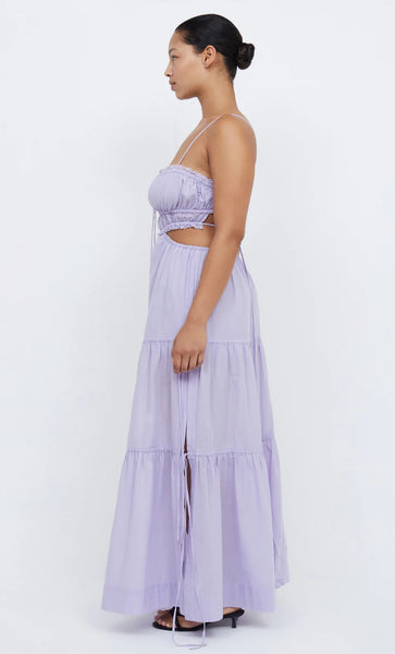 Alexandra Tie Maxi Dress- Lilac