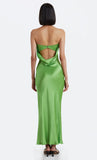 Moon Dance Strapless Dress- Sweet Pea Green