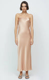 Moondance Strapless Dress- Rose Gold