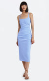 Karina Tuck Midi Dress- Cornflower