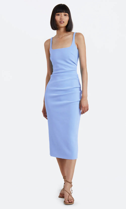 Karina Tuck Midi Dress- Cornflower