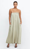 TILLIE STRAPLESS MAXI DRESS- SAGE