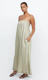 TILLIE STRAPLESS MAXI DRESS- SAGE