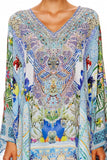 Split Shoulder Short Kaftan- My Majorelle