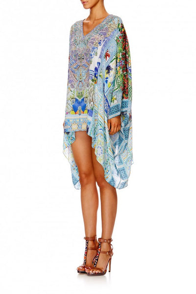 Split Shoulder Short Kaftan- My Majorelle