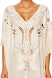 Tassel Hem Short Kaftan- Love Weave