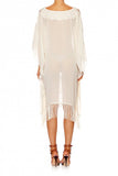 Tassel Hem Short Kaftan- Love Weave