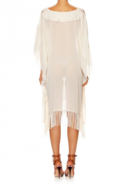 Tassel Hem Short Kaftan- Love Weave