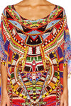 Short Round Neck Kaftan- Rainbow Warrior