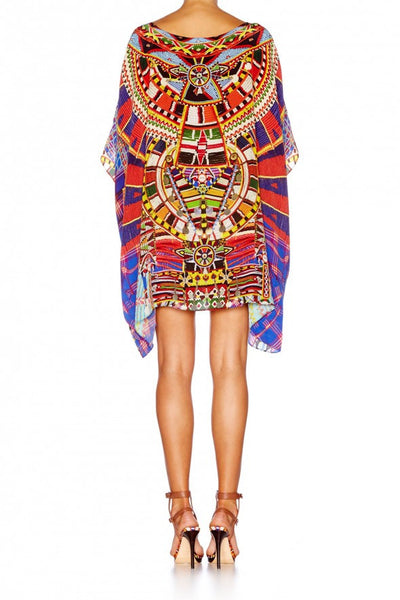 Short Round Neck Kaftan- Rainbow Warrior