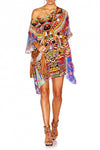 Short Round Neck Kaftan- Rainbow Warrior