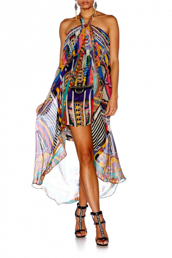 Mini Dress W/ Long Overlay- Woven Wonderland Wilson and Hunter Mini Dress W/ Long Overlay- Woven Wonderland Wilson and Hunter