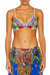 Triangle Bra Top W/ Seam- Exotic Hypnotic