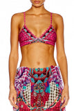 Triangle Bra Top W/ Seam- Desert Discotheque