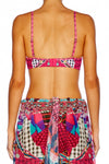 Triangle Bra Top W/ Seam- Desert Discotheque