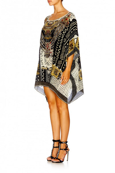 Short Round Neck Kaftan- Mali Mud Story