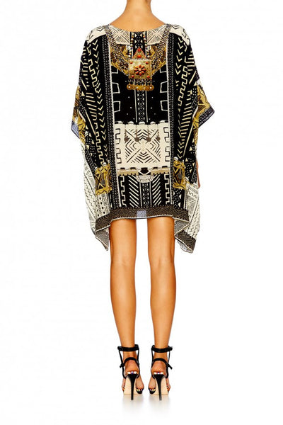 Short Round Neck Kaftan- Mali Mud Story