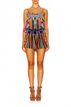 Shoestring Strap Playsuit- Woven Wonderland