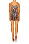 Shoestring Strap Playsuit- Woven Wonderland