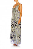 Multi Layer V Neck Long Dress- Singing Wells