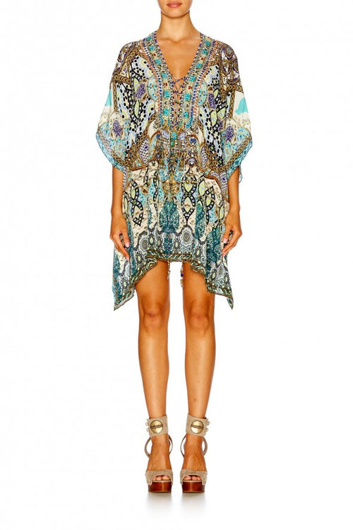 Short Lace Up Kaftan- Meet Me In Casablanca