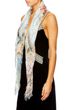 Sheer Scarf W/ Raw Edge- Lover's Dream