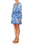 Shirred Relaxed Short Dress- Eternity's Empire