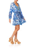 Shirred Relaxed Short Dress- Eternity's Empire