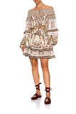 Off Shoulder Short Dress- Olympe Ode